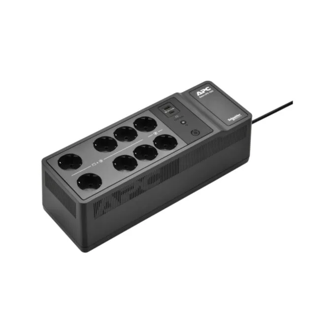 APC Back-UPS BE1050G2-GR - 1050VA (600W) UPS - 8 Outlets, USB-A & USB-C, 230V, Wall/Floor-Mount — image 1