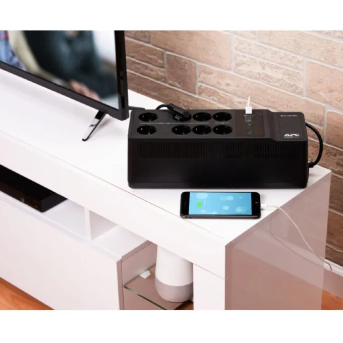 APC Back-UPS BE850G2-GR 850VA/520W UPS - 8× Schuko Outlets, Dual USB, Hot-Swap Battery — image 3