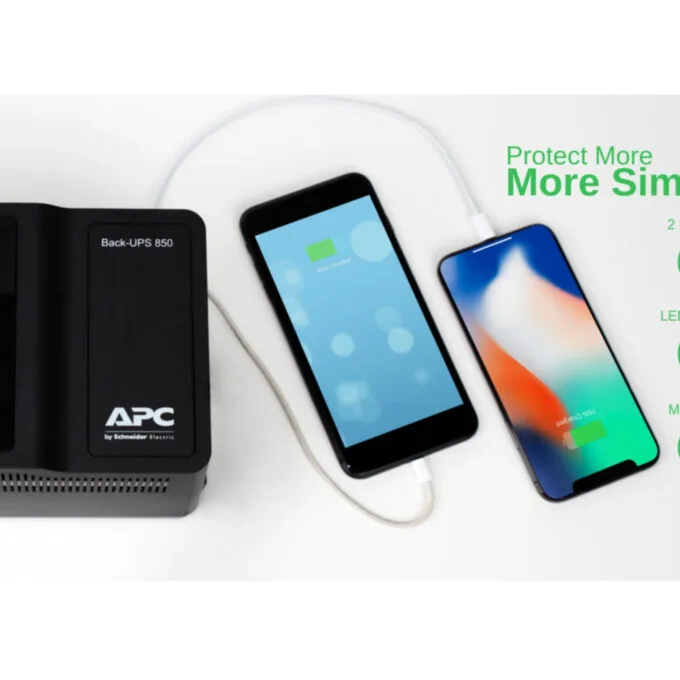 APC Back-UPS BE850G2-GR 850VA/520W UPS - 8× Schuko Outlets, Dual USB, Hot-Swap Battery — image 5