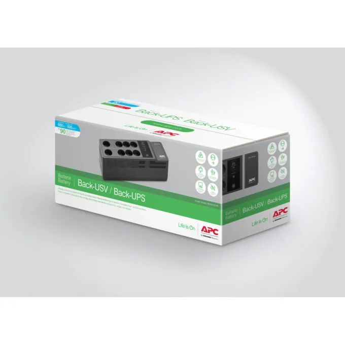 APC Back-UPS BE850G2-GR 850VA/520W UPS - 8× Schuko Outlets, Dual USB, Hot-Swap Battery — image 7