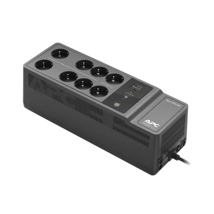 APC Back-UPS BE850G2-GR 850VA/520W UPS - 8× Schuko Outlets, Dual USB, Hot-Swap Battery — image 1