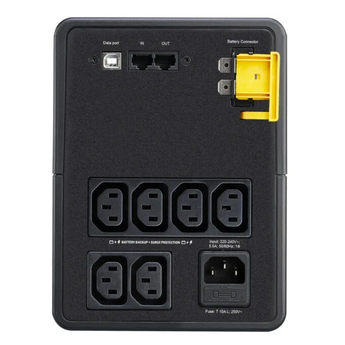 APC Back-UPS BX1200MI - 1200VA (650W) Line-Interactive UPS - Black, 6× IEC C13 outlets, USB, AVR — image 2