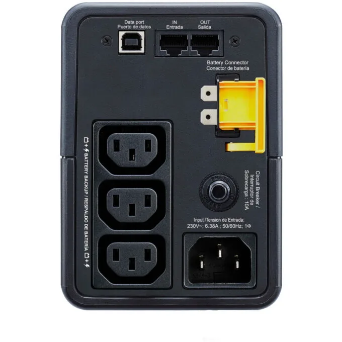 APC Back-UPS BX550MI - 500VA (300W) Line-Interactive Tower UPS - Black, AVR, 3x IEC C13 — image 3