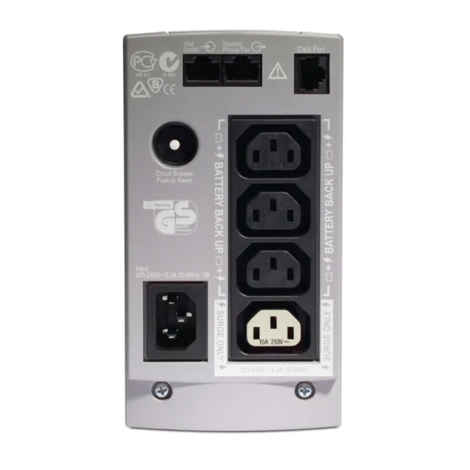 APC Back-UPS CS BK350EI 350VA/210W Standby UPS 6 Outlets Black 230V — image 2