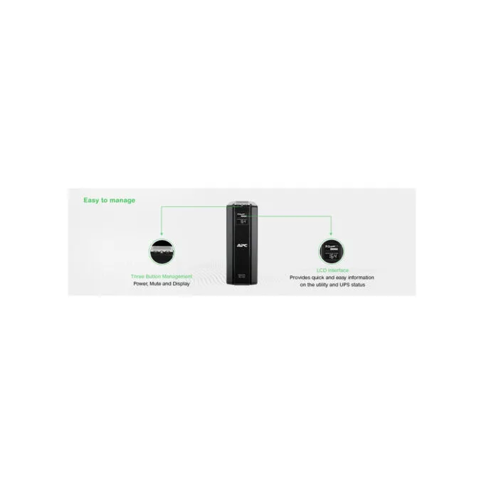 APC Back-UPS Pro 1500 BR1500G-GR Tower Black — image 6