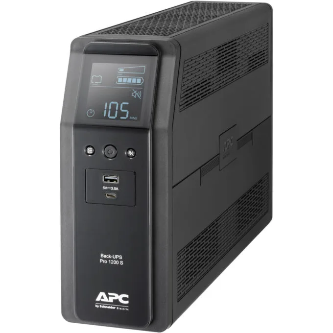 APC Back-UPS Pro BR1200SI - 1200VA/720W Line-Interactive UPS, 8×IEC C13, AVR, Sine Wave, USB A+C, LCD — image 2