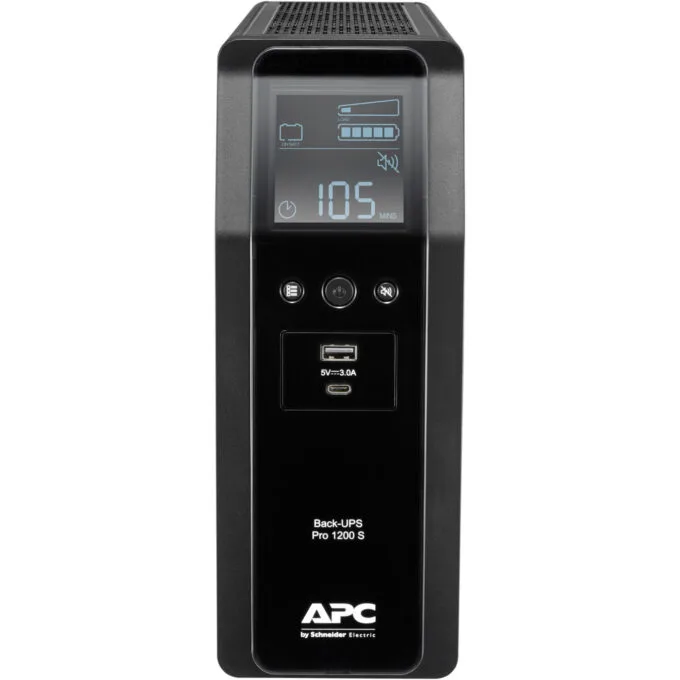 APC Back-UPS Pro BR1200SI - 1200VA/720W Line-Interactive UPS, 8×IEC C13, AVR, Sine Wave, USB A+C, LCD — image 1