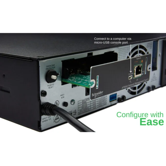 APC Network Management Card 3 - AP9640 - Remote Ethernet/SNMP Management Module for UPS — image 2