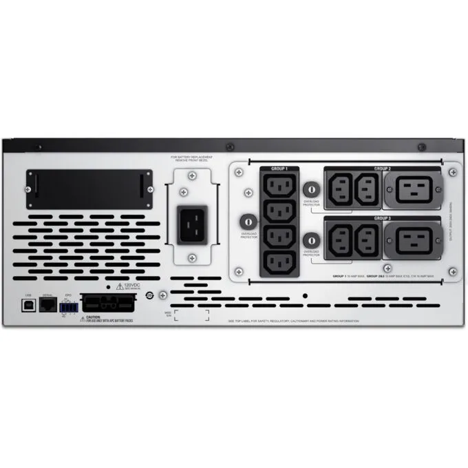 APC Smart-UPS X SMX3000HV - 3000VA (2700W) Rack/Tower UPS, LCD, Black/Stainless Steel, C13+C19 outlets — image 6
