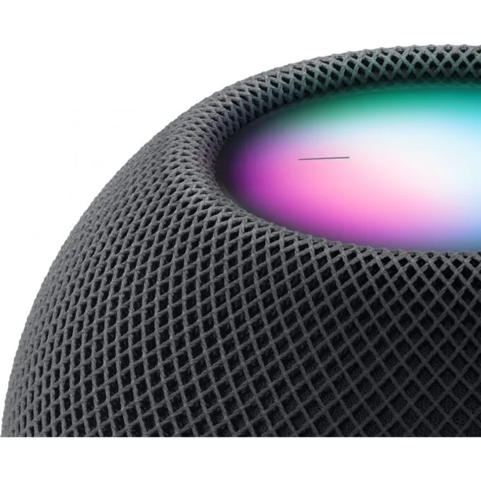 Apple HomePod Mini - Midnight - Round, Grey, 1 Full-range Speaker, 4 Microphones, Touch Volume, AC Adapter Included — image 3