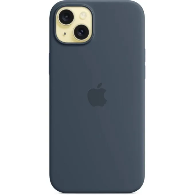 Apple iPhone 15 Plus Silicone Case with MagSafe - Storm Blue — image 3