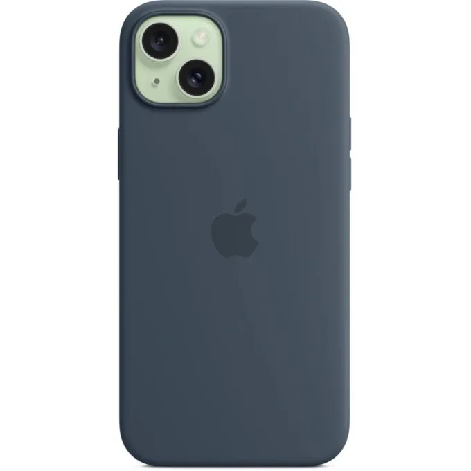 Apple iPhone 15 Plus Silicone Case with MagSafe - Storm Blue — image 4