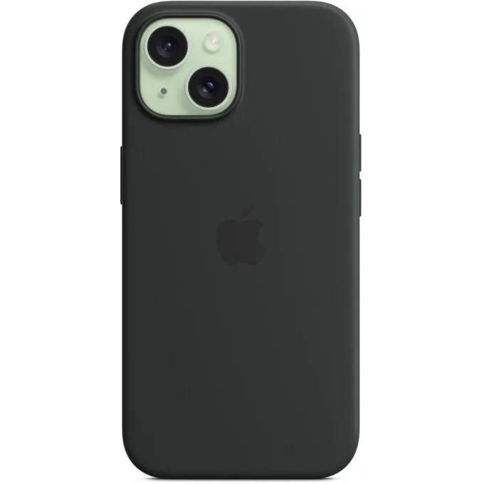Apple iPhone 15 Silicone Case with MagSafe - Black — image 4