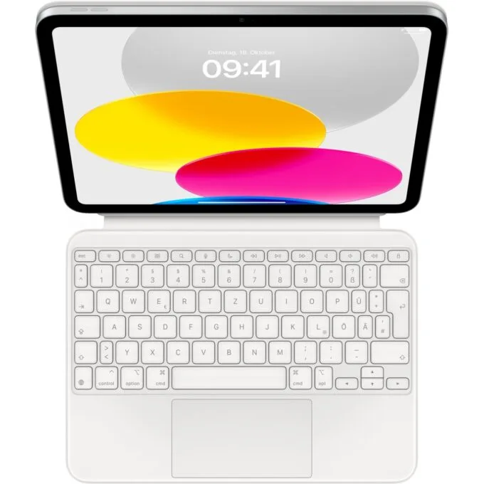 Apple Magic Keyboard Folio for iPad 10th generation - White, German layout — image 1