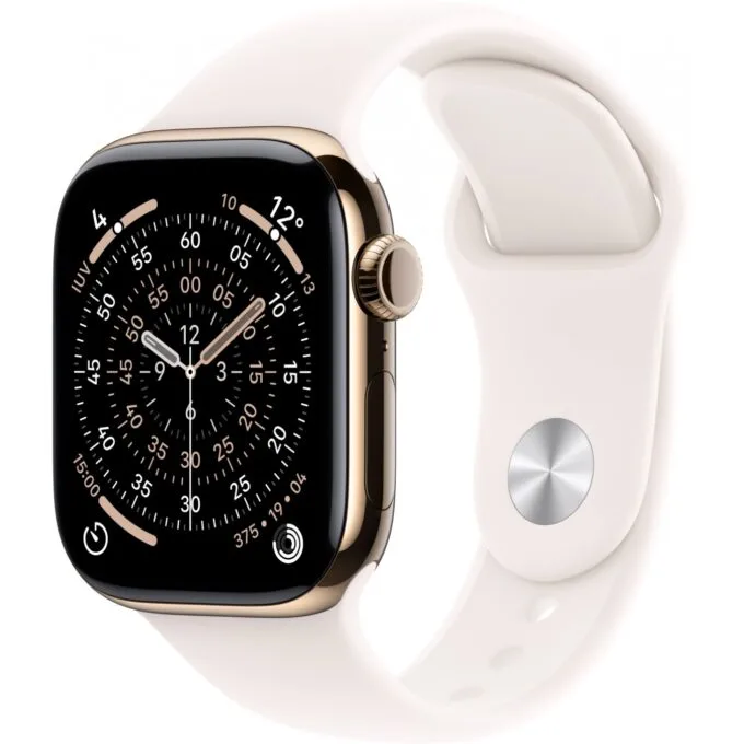 Apple Watch S11 Titan Gold Cellular 46mm - S11 - 64 GB, M/L Light Blush Sport Band — image 1