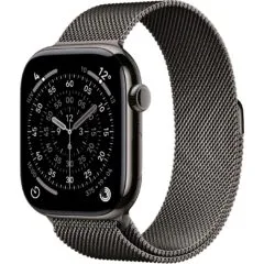 Apple Watch - S11 - Titan Slate Cellular 46mm (Slate Milanese Band) S M
