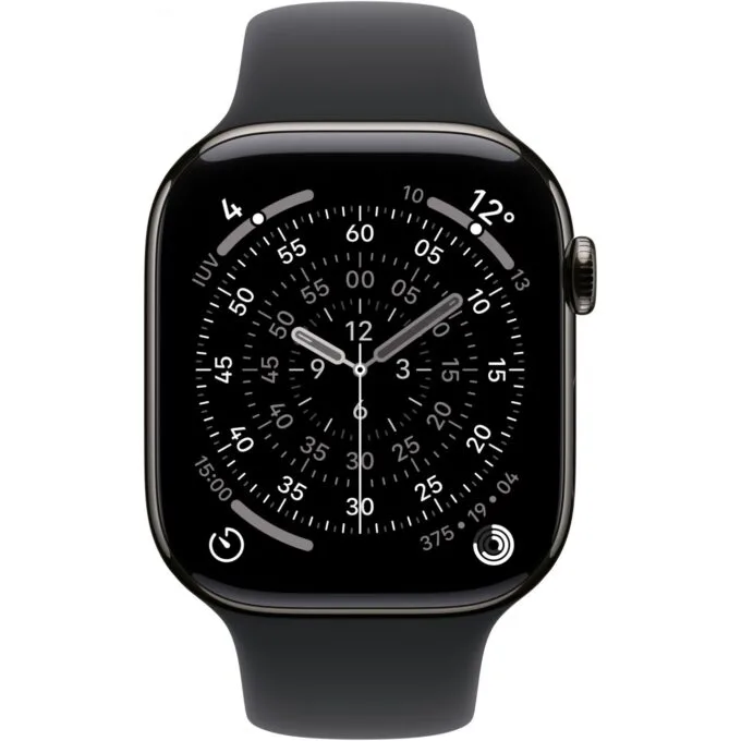 Apple Watch - S11 - Titan Slate Cellular 46mm (Sport band Black) S M — image 2