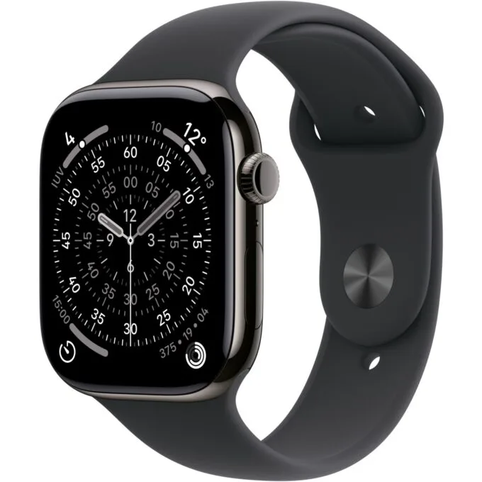 Apple Watch - S11 - Titan Slate Cellular 46mm (Sport band Black) S M — image 1