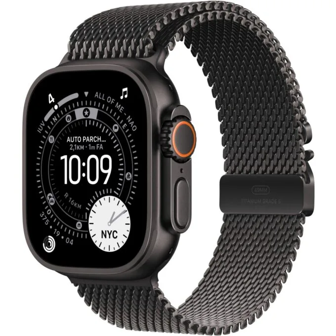 Apple Watch Ultra 3 Titanium Cellular 49mm - Black Milanaise Titanium Black Small — image 1