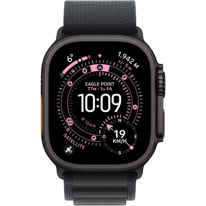 Apple Watch Ultra 3 Titanium Cellular 49mm Schwarz (Alpine Loop schwarz) Medium — image 2