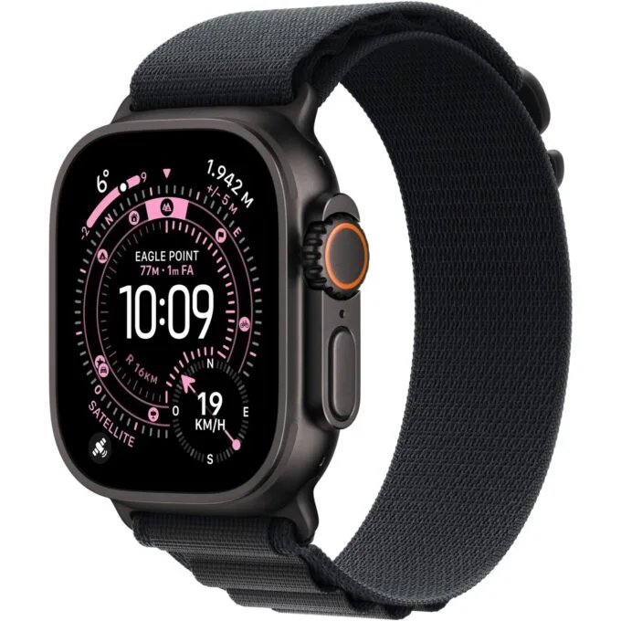 Apple Watch Ultra 3 Titanium Cellular 49mm Schwarz (Alpine Loop schwarz) Medium — image 1