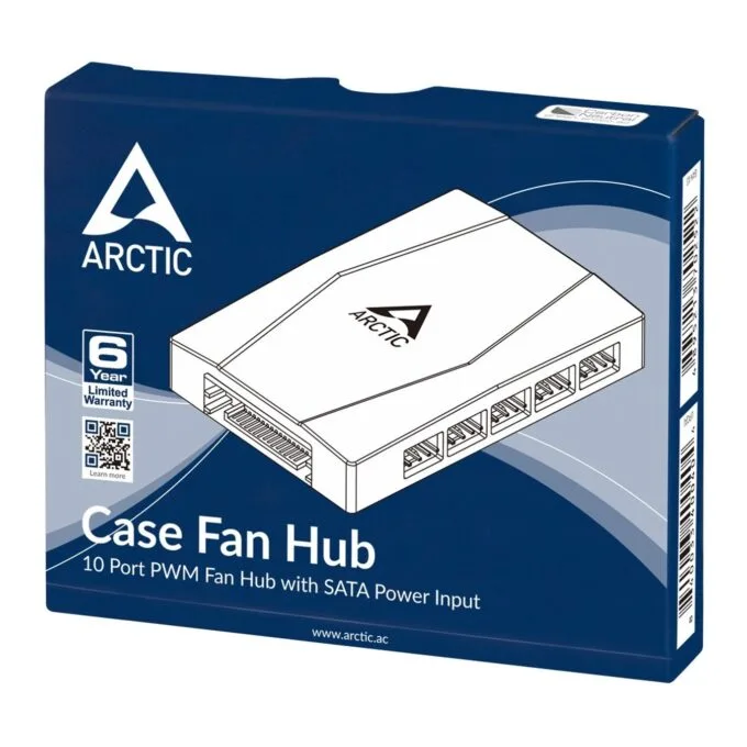 ARCTIC Case Fan Hub ACFAN00175A - 10-Port PWM 4-Pin SATA Power — image 7