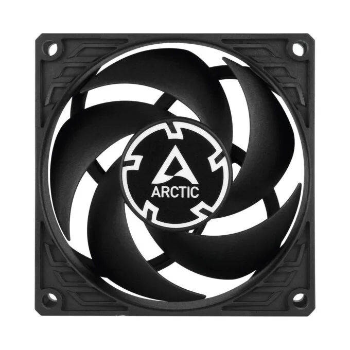 ARCTIC Lüfter P8 80 80 25 Max-80mm PWM regulated (Black) - P8 - Black — image 2