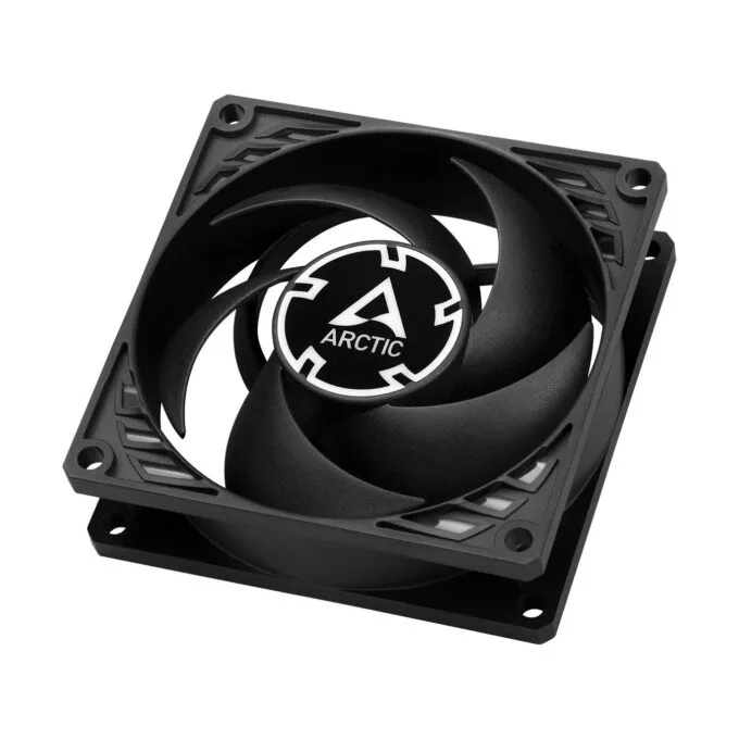 ARCTIC Lüfter P8 80 80 25 Max-80mm PWM regulated (Black) - P8 - Black — image 5