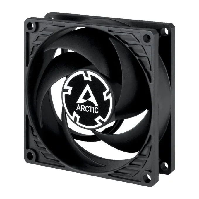 ARCTIC Lüfter P8 80 80 25 Max-80mm PWM regulated (Black) - P8 - Black — image 1