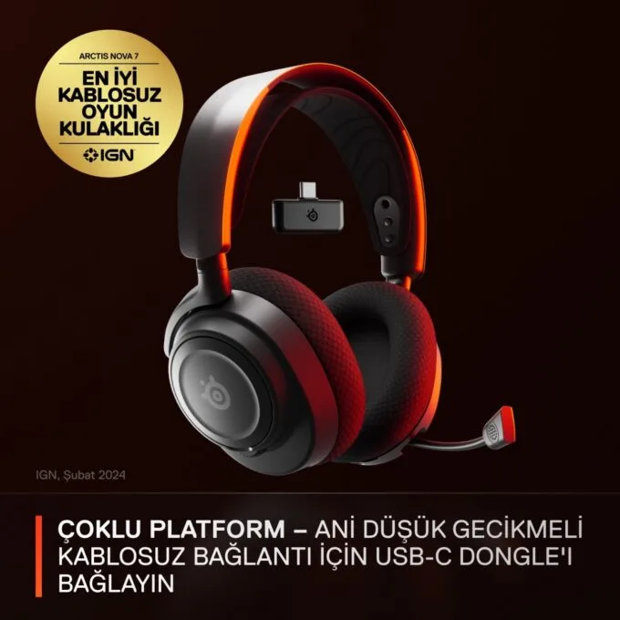 Arctis Nova 7 Wireless - Over-Ear Gaming Headset - Virtual Surround — image 6