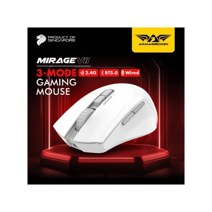 Armaggeddon 7B MIRAGE VII Tri-Mode Gaming Mouse Black — image 5