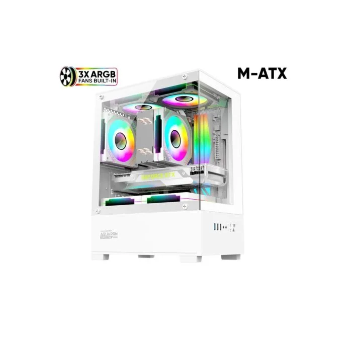 Armaggeddon Aquaron Duplex ONE White M-ATX +3xARGB — image 2