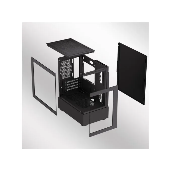 Armaggeddon Aquaron Duplex White Micro-ATX Gaming Case - 310mm VGA - 3x ARGB Fans — image 9