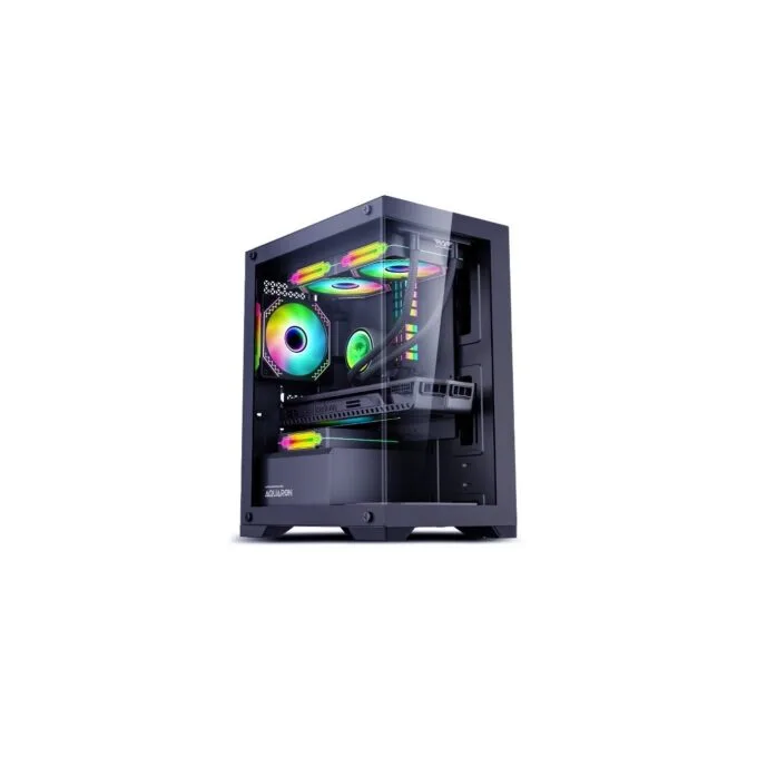 Armaggeddon Aquaron Micro ATX Gaming Case Black - AQUARONBLK — image 1