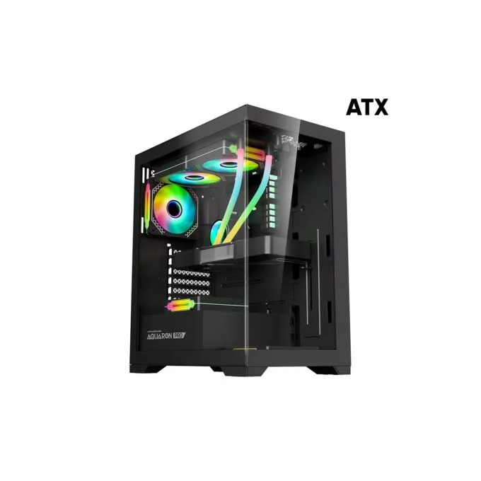 Armaggeddon Aquaron Pro ATX Gaming Case - Black — image 2