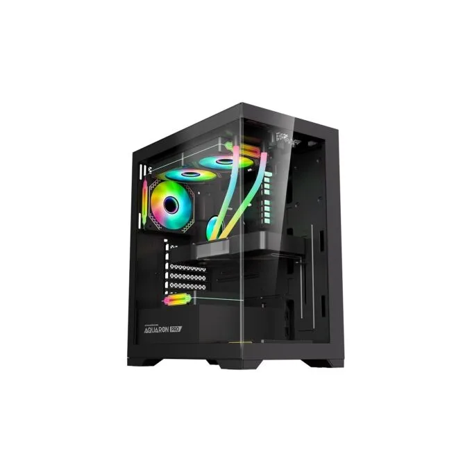 Armaggeddon Aquaron Pro ATX Gaming Case - Black — image 1