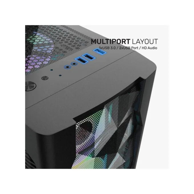 Armaggeddon Gaming Case TRITRON 3 ATX 3xARGB White — image 5