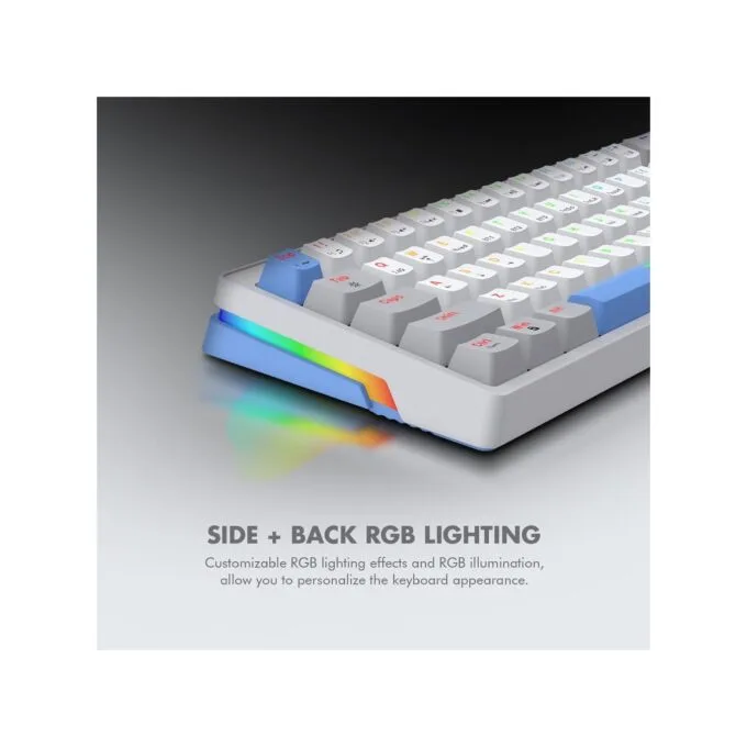 Armaggeddon GMK-100 Tri-Mode 63-Key Mechanical Gaming Keyboard - Red Linear — image 5
