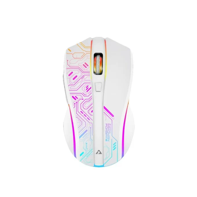 Armaggeddon Mikoyan Foxbat-III Cyberpunk Wireless Gaming Mouse White — image 1