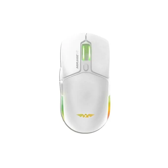 Armaggeddon Mirage VI Wired+2.4G+BT Recharge 10000CPI Gaming Mouse White — image 1