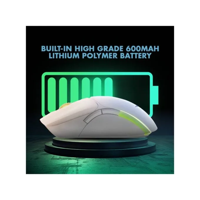 Armaggeddon Mirage VI Wired+2.4G+BT Rechargeable 10000 CPI Gaming Mouse Black — image 5