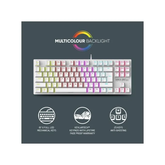 Armaggeddon MKA-2C NEO 87-Key Mechanical Gaming Keyboard - Blue Clicky — image 8