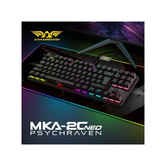 Armaggeddon MKA-2C NEO 87-Key Mechanical Gaming Keyboard - Blue Clicky — image 9