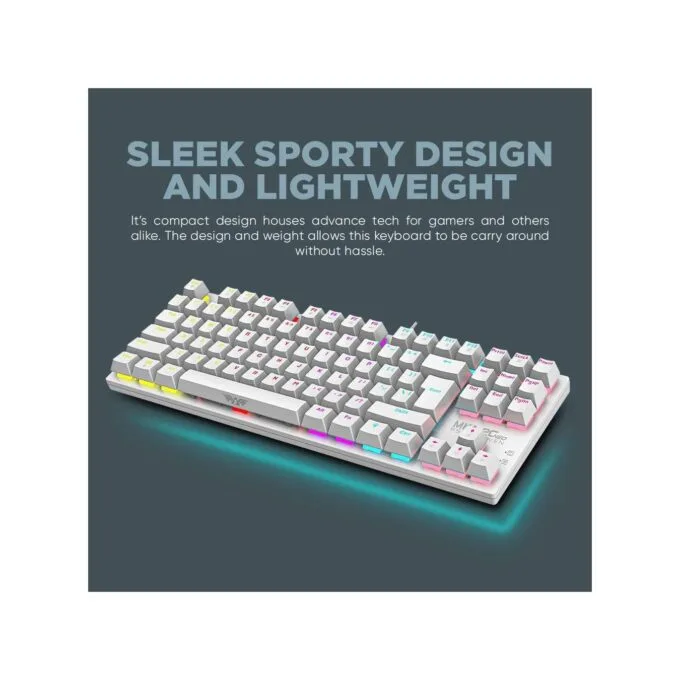 Armaggeddon MKA-2C NEO White 87-Key Linear Red Mechanical Gaming Keyboard — image 4