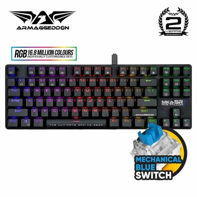 Armaggeddon MKA-5R RGB Falcon Mechanical Gaming Keyboard 87-Key Blue — image 3