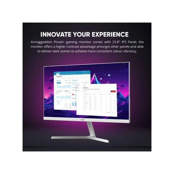 Armaggeddon Pixxel+ PF24HD Super-100 IPS Frameless Monitor 100Hz Black — image 3