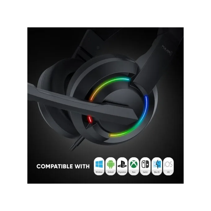 Armaggeddon Pulse 1 Chroma Gaming Headset 3.5mm 2.1 40mm White — image 11