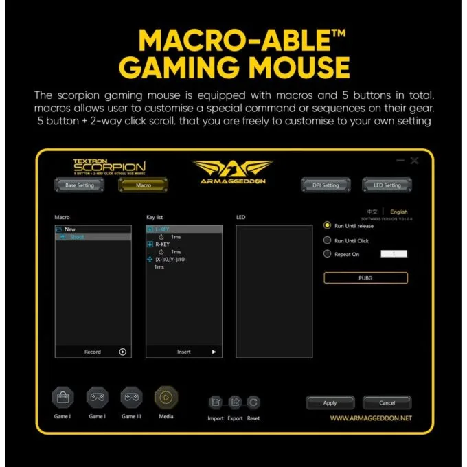 Armaggeddon Scorpion 5 Pro-Gaming Mouse with Free Mousepad — image 5