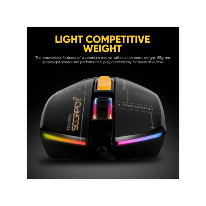 Armaggeddon Scorpion 7 Lite Wired RGB Gaming Mouse - 12800 CPI — image 2