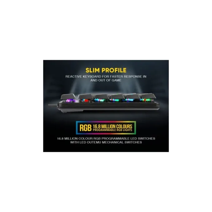 Armaggeddon SMK-9R Low Profile Mechanical Keyboard - 87 Black Switch — image 6